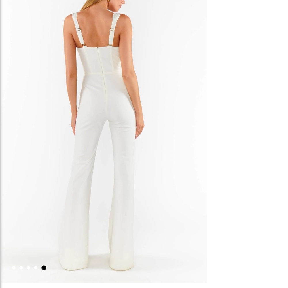 Show Me Your MuMu White Jumpsuit - Picture 2 of 3